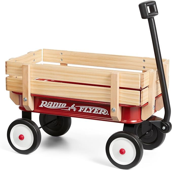 Radio Flyer My 1st Steel & Wood Wagon, 19" Long Toy Wagon for Kids 1.5+ | Amazon (US)