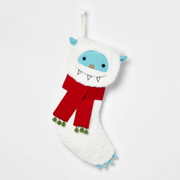 Yeti Fuzzy Character Christmas Stocking White - Wondershop™ | Target