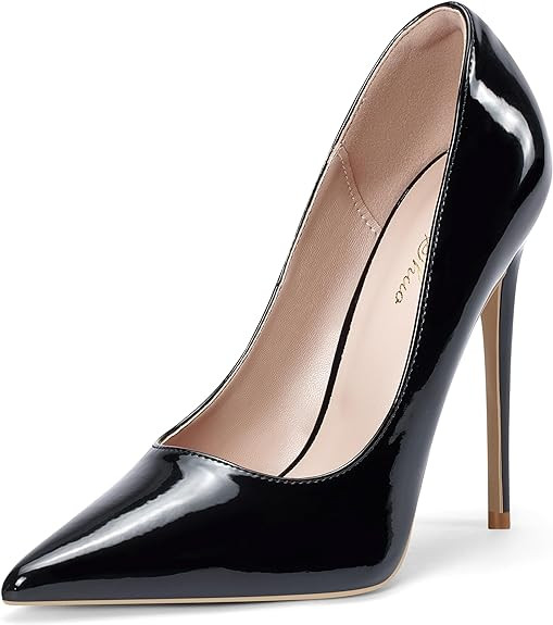 Elisabet Tang Women Pumps, Pointed Toe High Heel 4.7 inch/12cm Party Stiletto Heels Shoes Matte | Amazon (US)