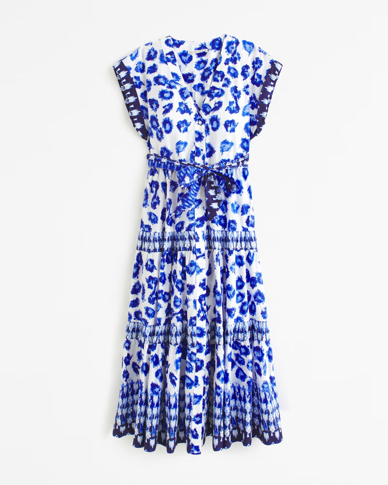 Tie Maxi Dress | Abercrombie & Fitch (US)