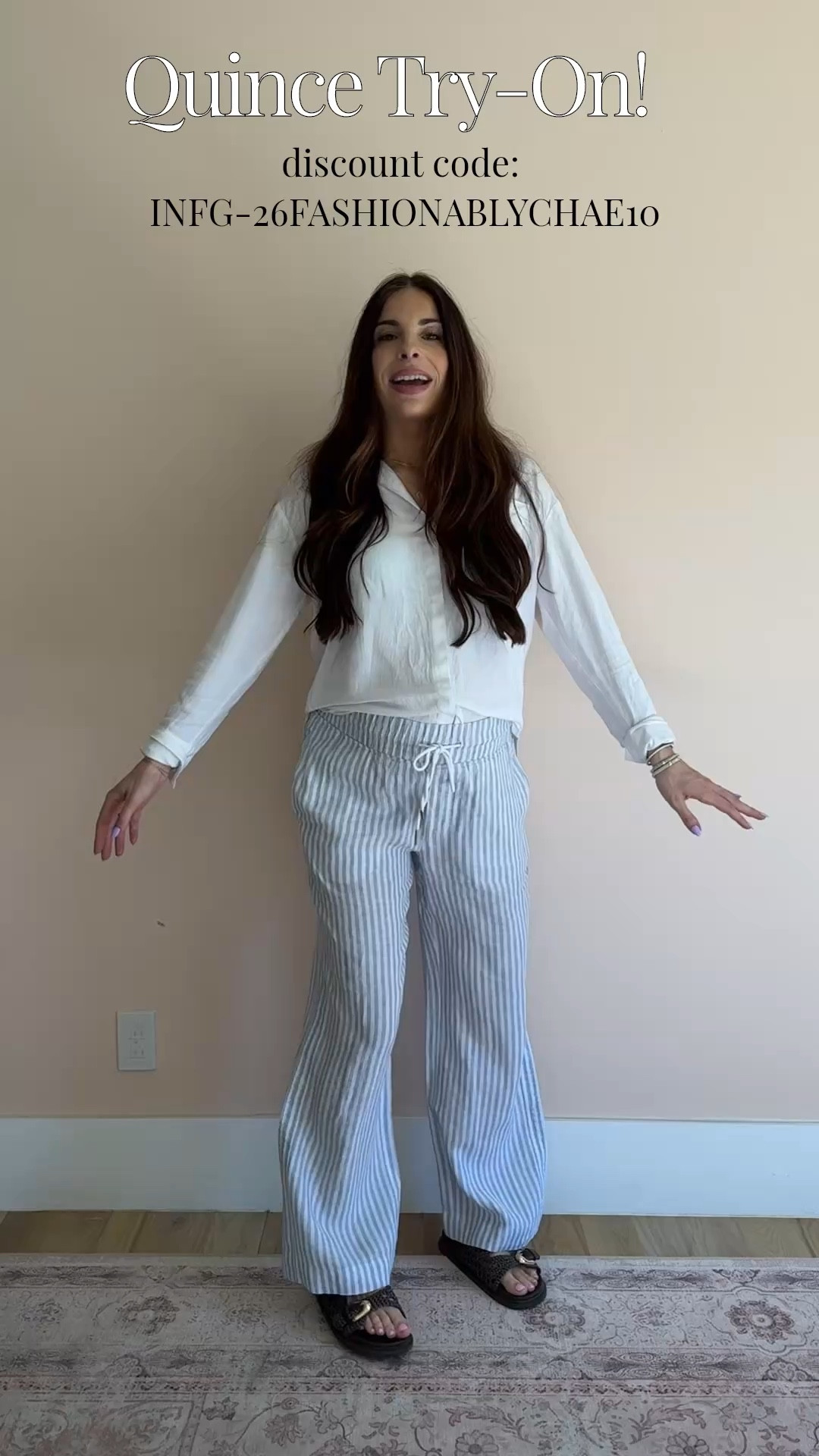 Quince try-on! Loving these three pieces for spring! 

Sizing:
- wide leg linen pants: medium
- blazer: small
- trench coat: small

Use code: INFG-26FASHIONABLYCHAE10  if you’re a new customer to receive 10% off your first purchase

#LTKootd #LTKWorkwear #LTKBump