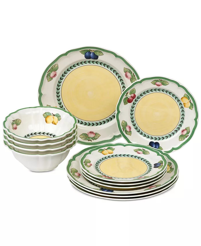 Villeroy & Boch French Garden 12-Pc. Dinnerware Set, Service for 4, Created for Macy's - Macy's | Macy's