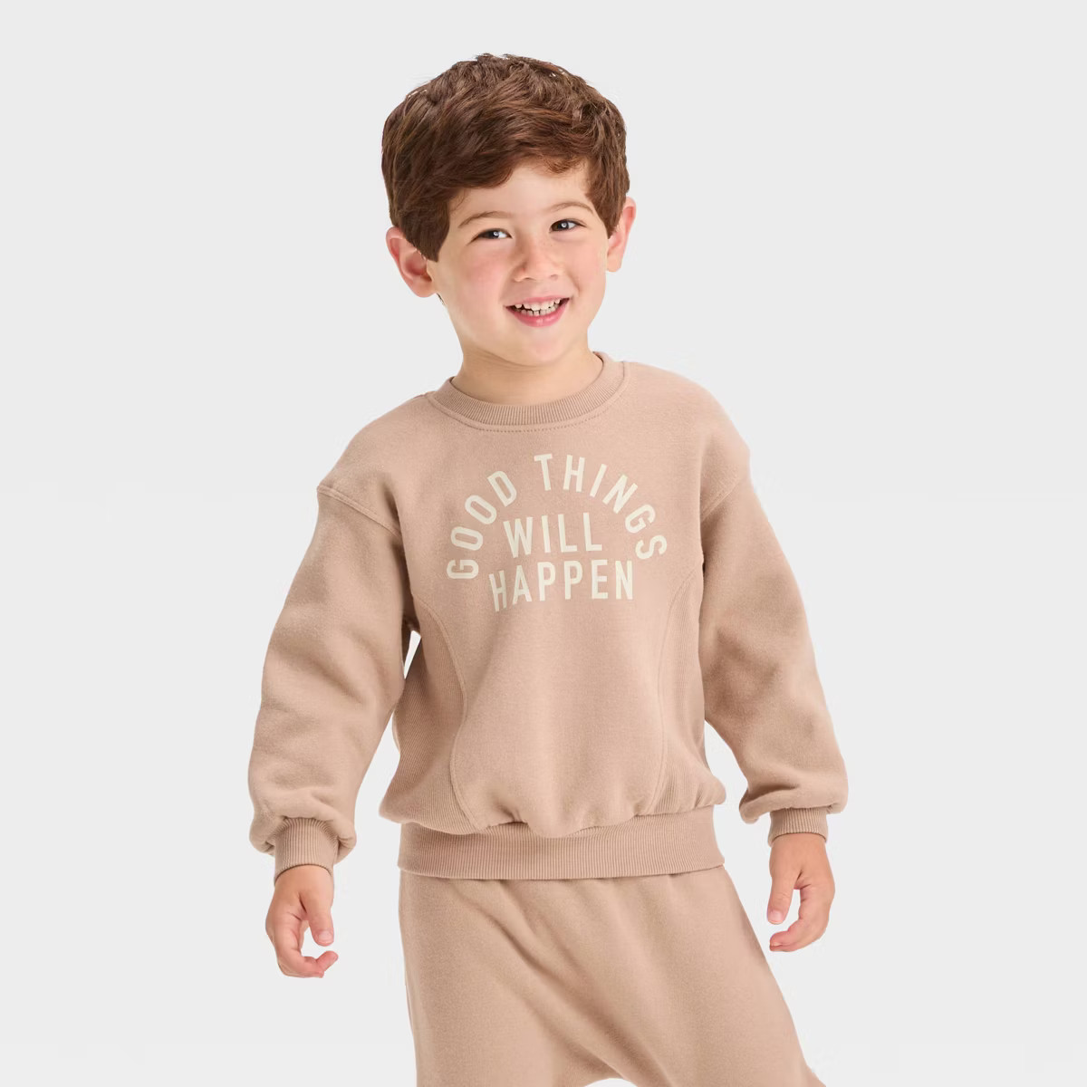 Grayson Mini Toddler Boys' Fleece Crewneck Sweatshirt | Target