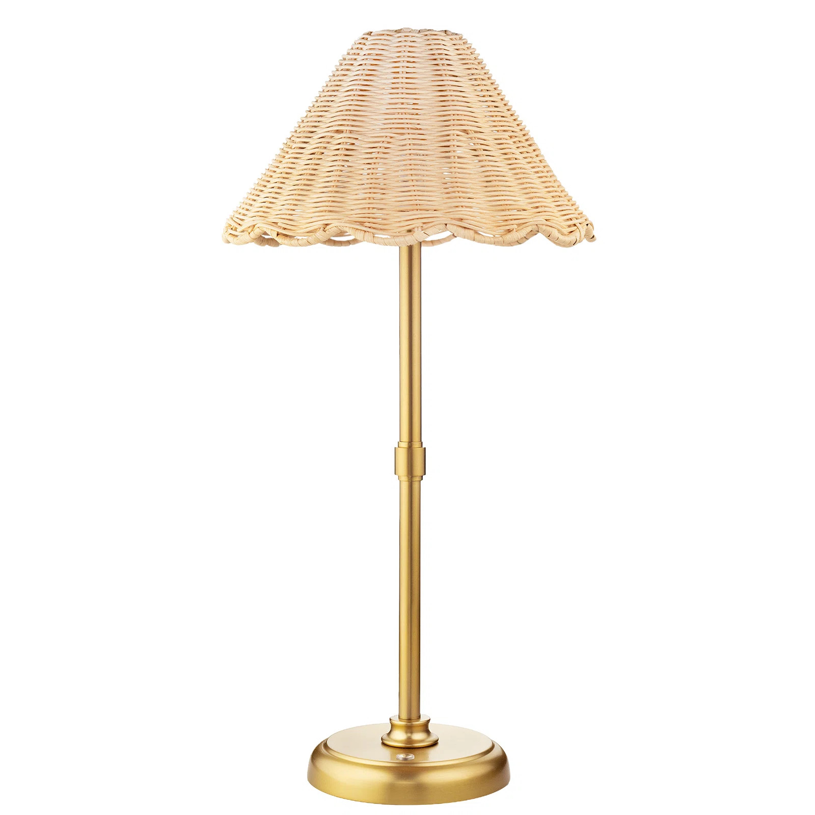 20.5'' Tall Cordless Boho Rattan Table lamp, 5200-mAh Rechargeable Battery, 3-Level Brightness Di... | Wayfair North America