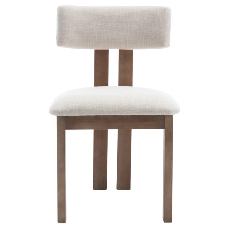 Janeene Dining Chairs Rustic Countryside Wooden Kitchen Chairs with Comfortable Upholstered Mid C... | Wayfair North America