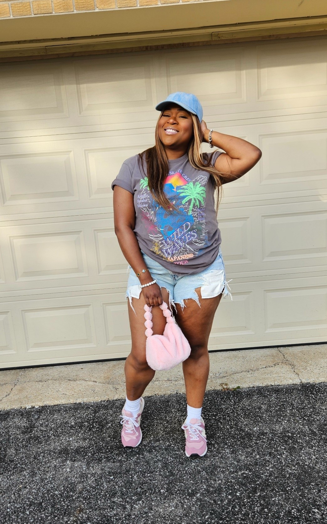 OOTD- Midsize Fashion jeans shorts, graphic tee Denim outfit 

#LTKMidsize #LTKStyleTip #LTKPlusSize