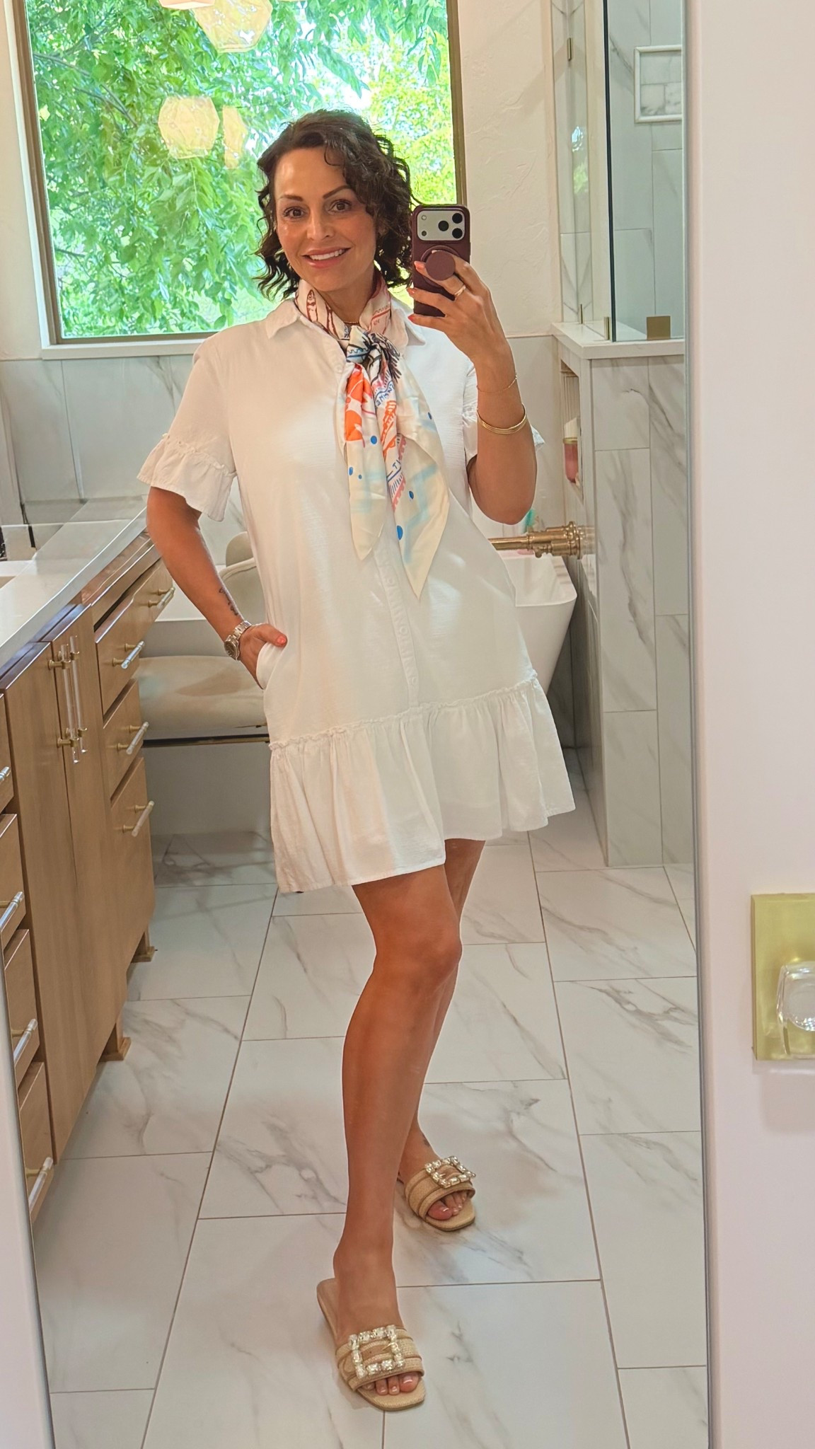 This Amazon dress is so versatile. The Walmart scarf has major Anthro vibes  

#LTKSeasonal #LTKootd #LTKOver40