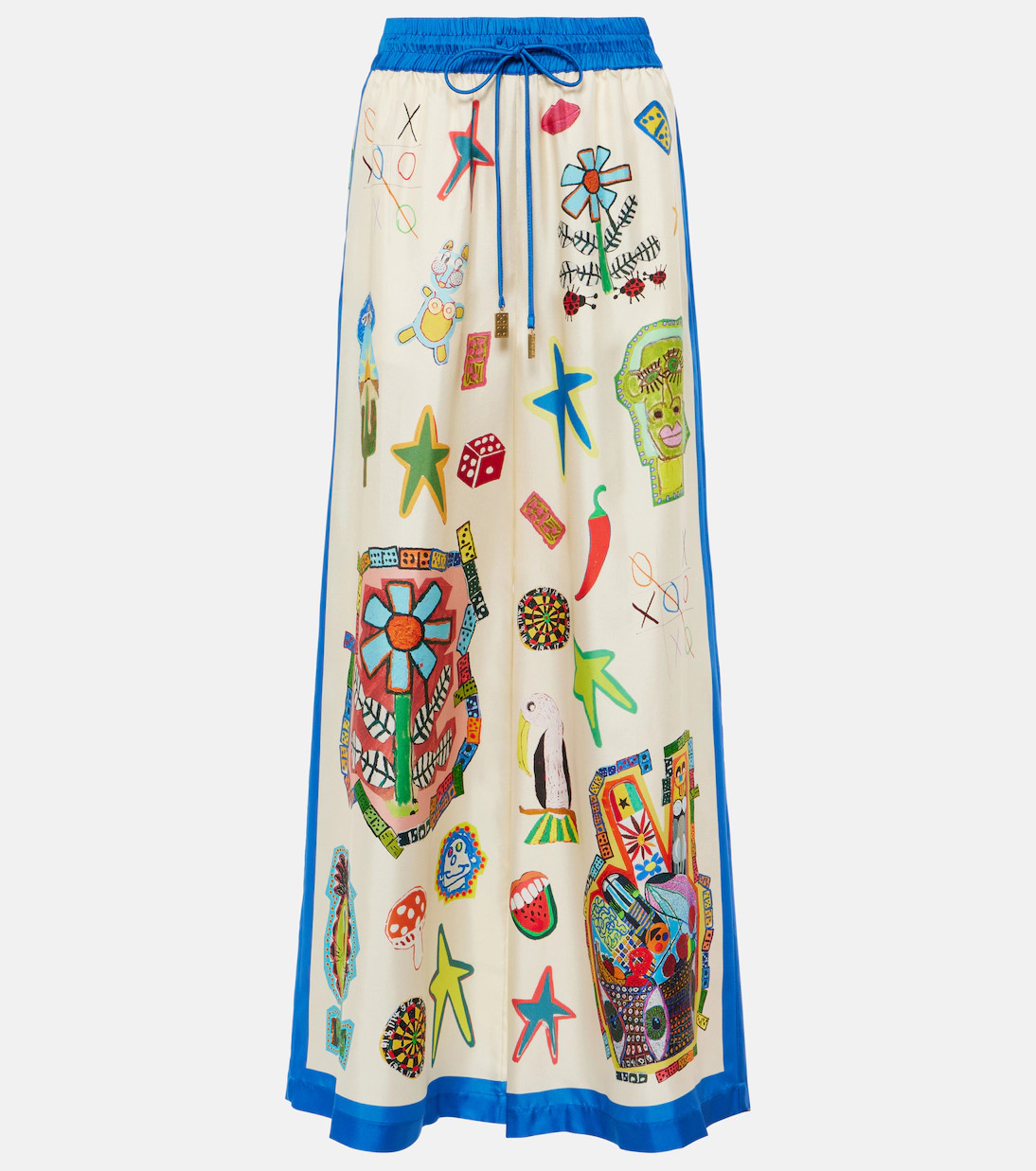 Rollers printed silk palazzo pants | Mytheresa (US/CA)