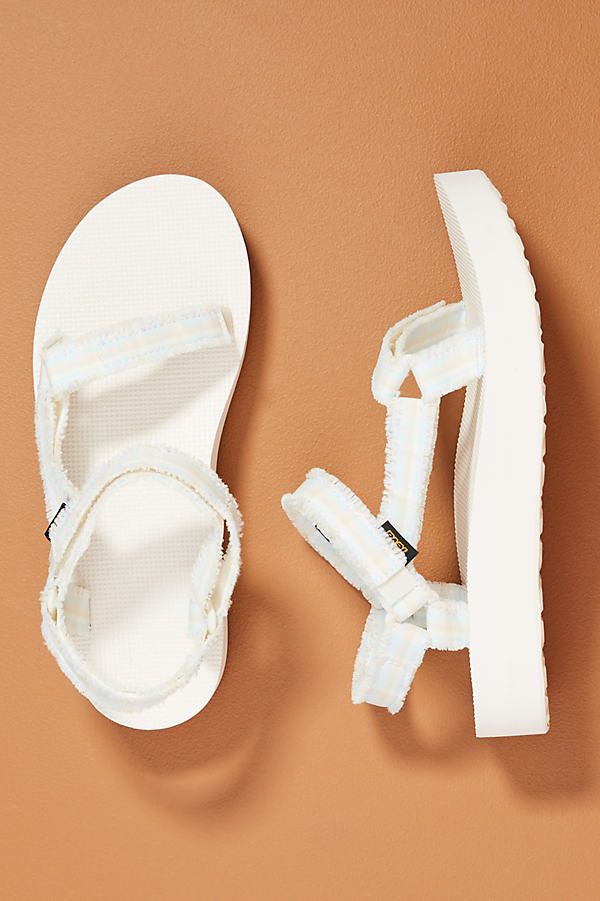 Teva Midform Fray Sandals By Teva in White Size 10 | Anthropologie (US)