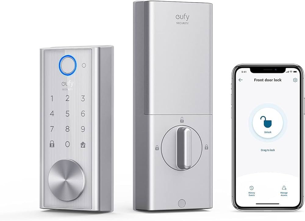 eufy Security S230 Smart Lock Touch & Wi-Fi, Fingerprint Scan, Keyless Entry Door Lock, Smart Bui... | Amazon (US)