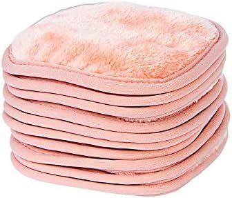 Eurow Makeup Removal Cleaning Cloth, 5 by 5 Inches, Coral, Pack of 10 | Amazon (US)