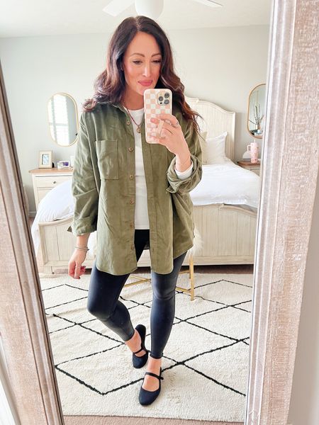 TARGET 🎯 TUESDAY
• the cutest corduroy shirt - in a medium for an oversized fit 
• medium tee
• medium petite Spanx - I’m 5’4- code ASHXSPANX for 10% off 
• sized up in flats 

#LTKSeasonal #LTKstyletip #LTKfindsunder50