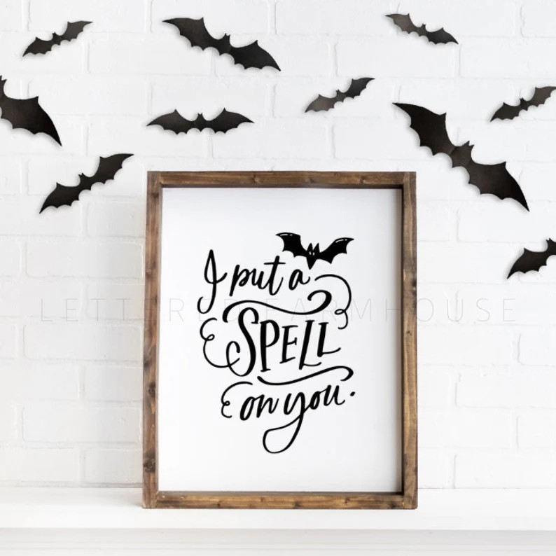 HALLOWEEN PRINTABLE WALL Art, Halloween Decor, I put a spell on you, Fall Decor, Decor For Hallow... | Etsy (Global)
