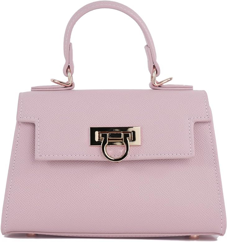 Layla Mini Women’s Top-Handle Handbags – Luxury Crossbody Purse Shoulder Bag for Women – Le... | Amazon (US)
