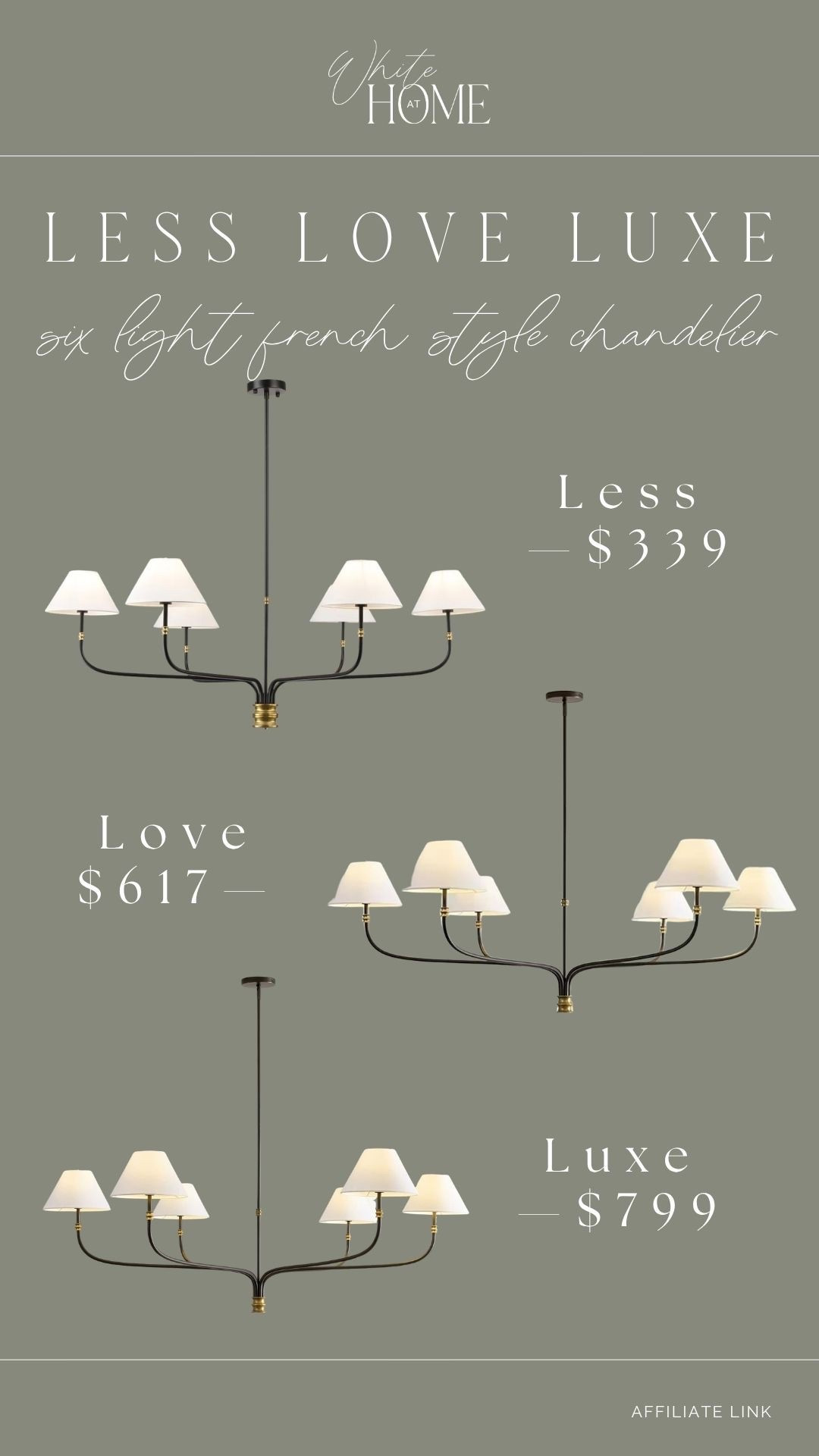 Less, love, luxe! Three chandeliers that are beautiful, charming, and full of character. Proof that you can achieve a high-end designer look at any budget!

#LTKHome #LTKSaleAlert