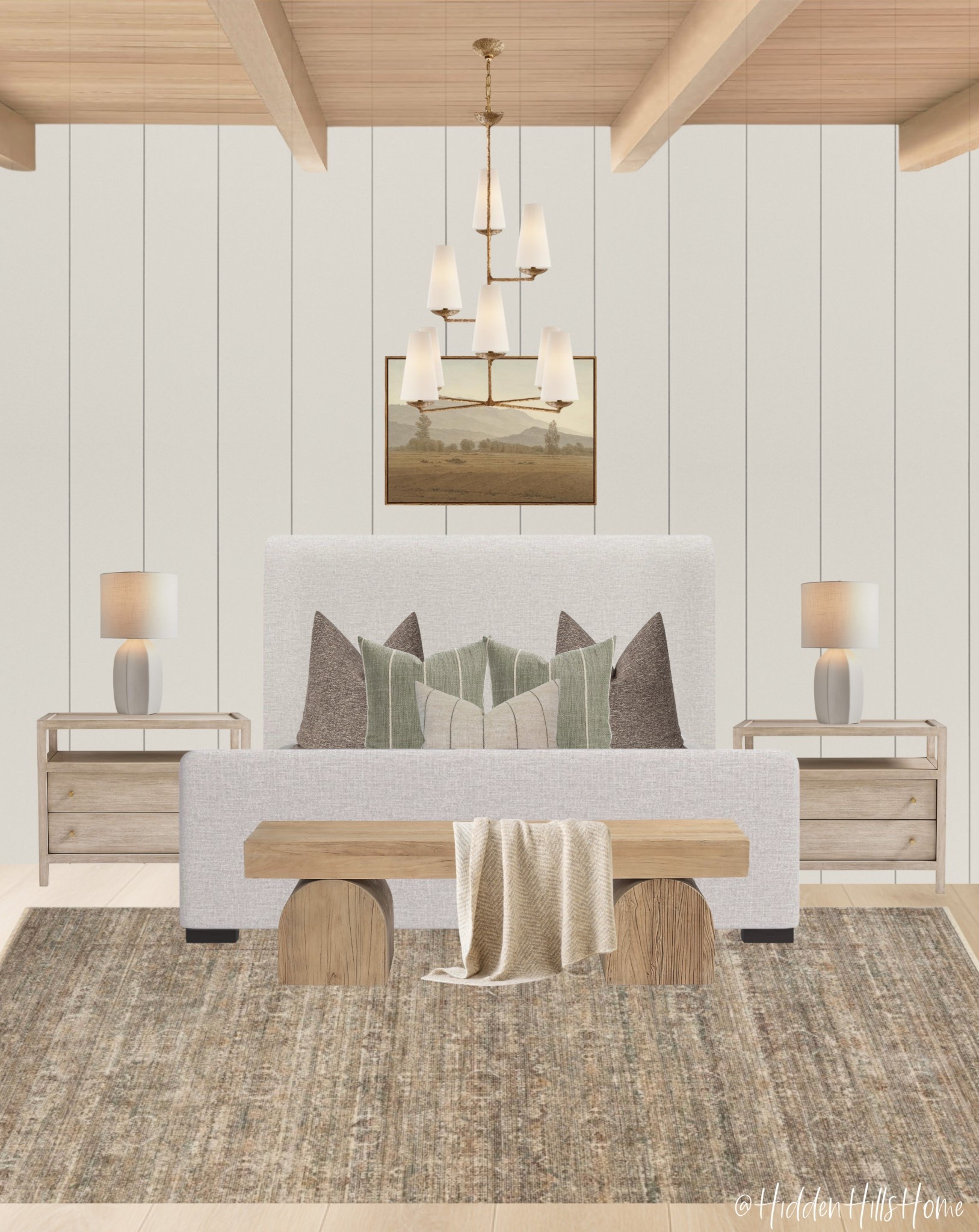 Cozy neutral bedroom decor ideas! Master bedroom mood board, home decor inspiration, bedding, upholstered bed, nightstands, bedroom rug, bedroom design #bedroomm

#LTKFindsUnder100 #LTKSaleAlert #LTKHome