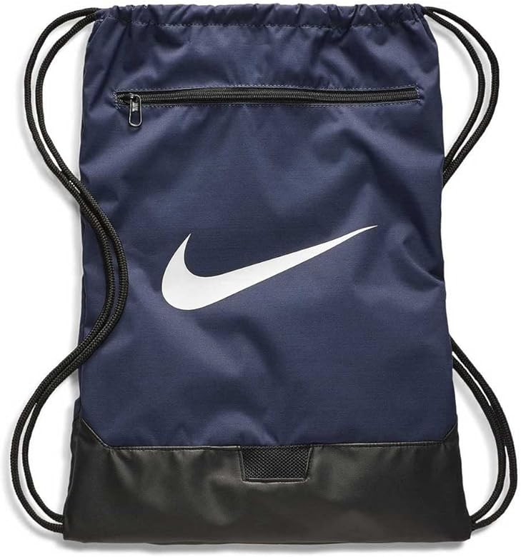 Nike Brasilia Training Gymsack, Drawstring Backpack with Zipper Pocket and Reinforced Bottom, Mid... | Amazon (US)