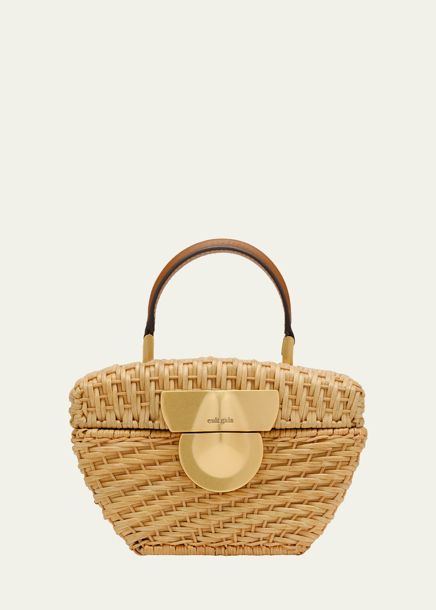 Cult Gaia Tyla Woven Rattan Top-Handle Bag | Bergdorf Goodman