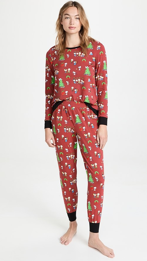 BedHead PJs Long Sleeve Crew Pullover Joggers Set | SHOPBOP | Shopbop