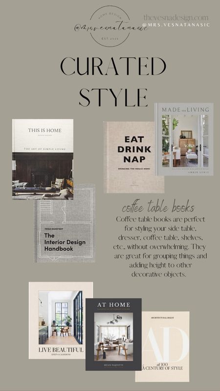 Curated Style — Coffee table books ✨

Coffee table books. Live Beautifully. Made of Living. At Home. This is Home. Amber Lewis. Studio McGee. Amazon. Target. AD Book. The Interior Design Book. Books. Coffee table. Curated style. 

#LTKstyletip #LTKhome #LTKGiftGuide