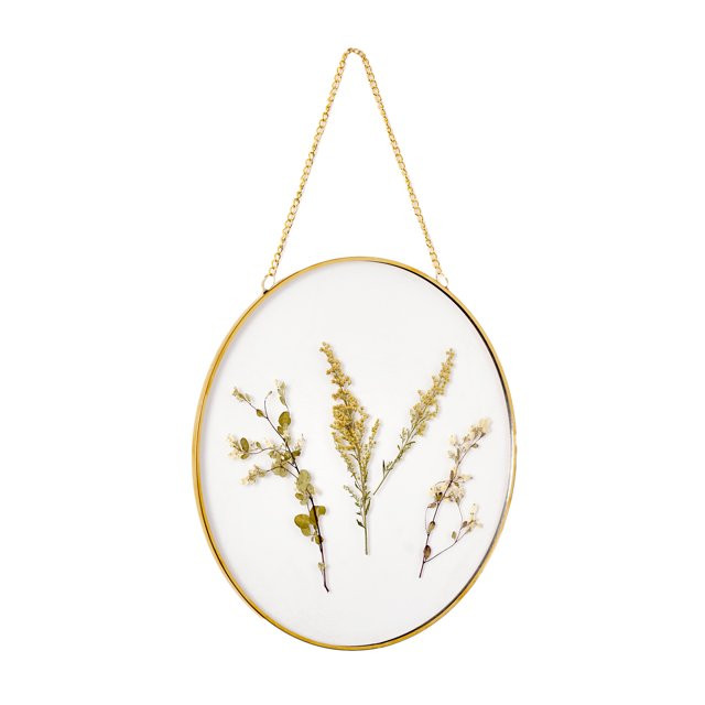 Crystal Art Gallery Hanging Circular Framed Glass Floral Wall Decor | Walmart (US)