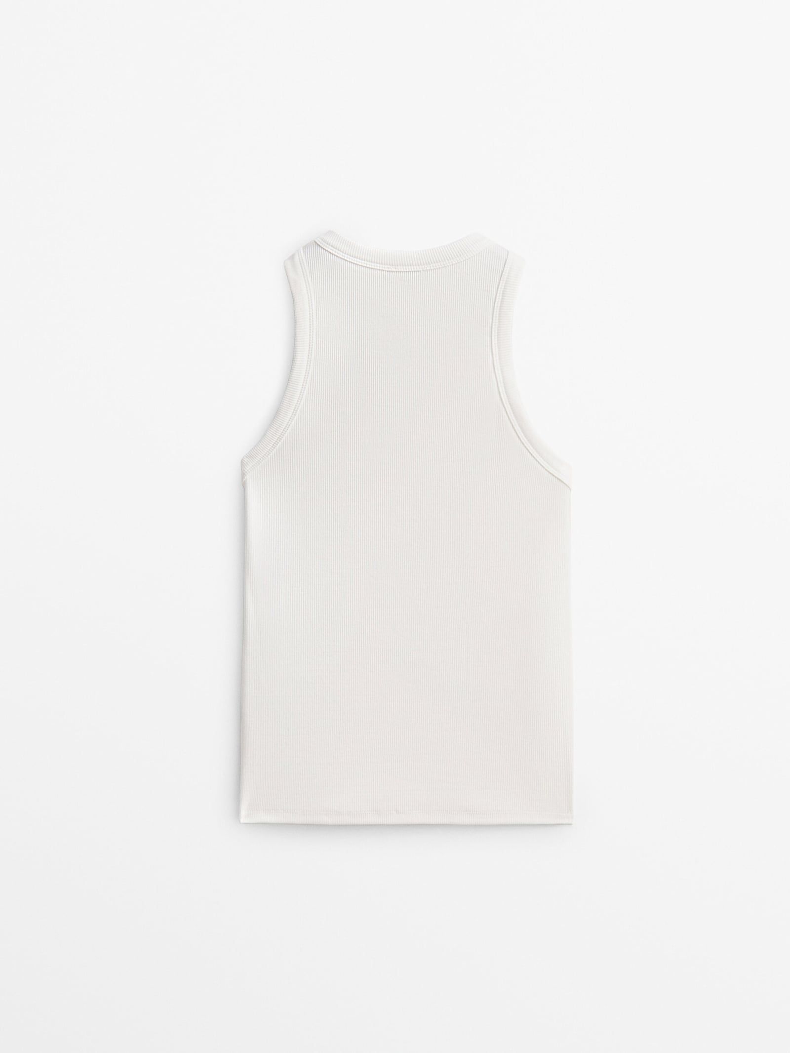 Ribbed halter top | Massimo Dutti (US)