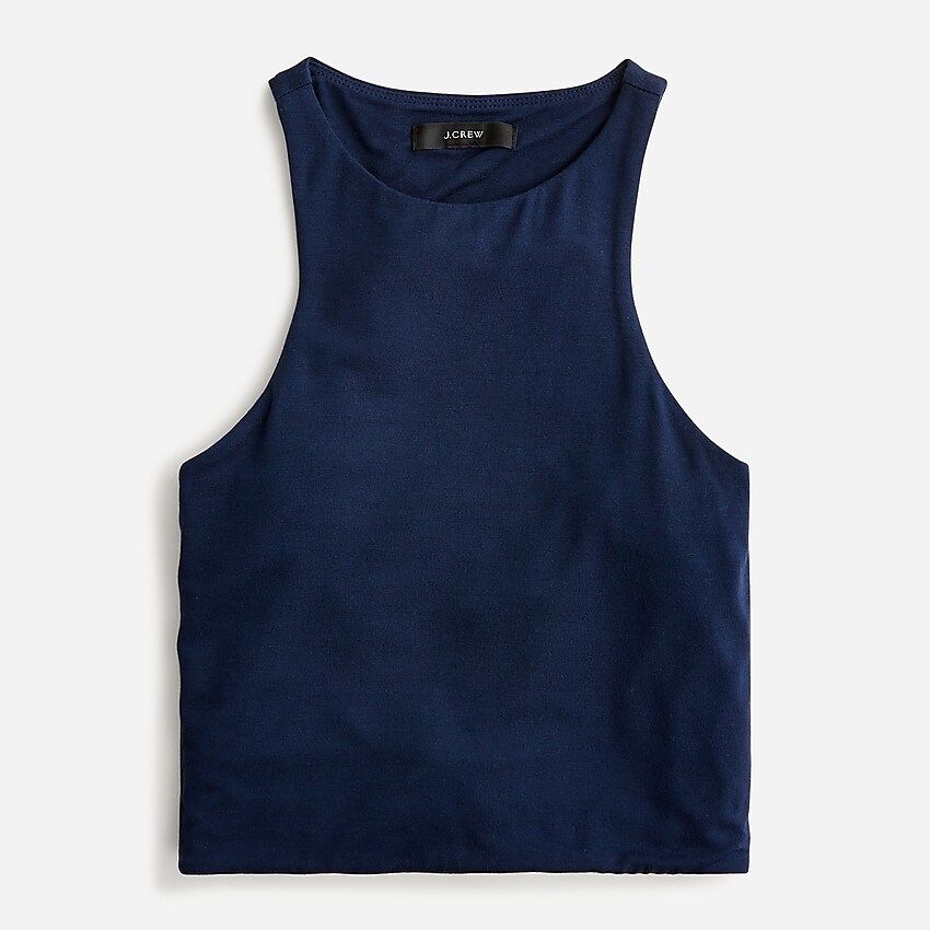 FormKnit high-neck cutaway tank | J.Crew US