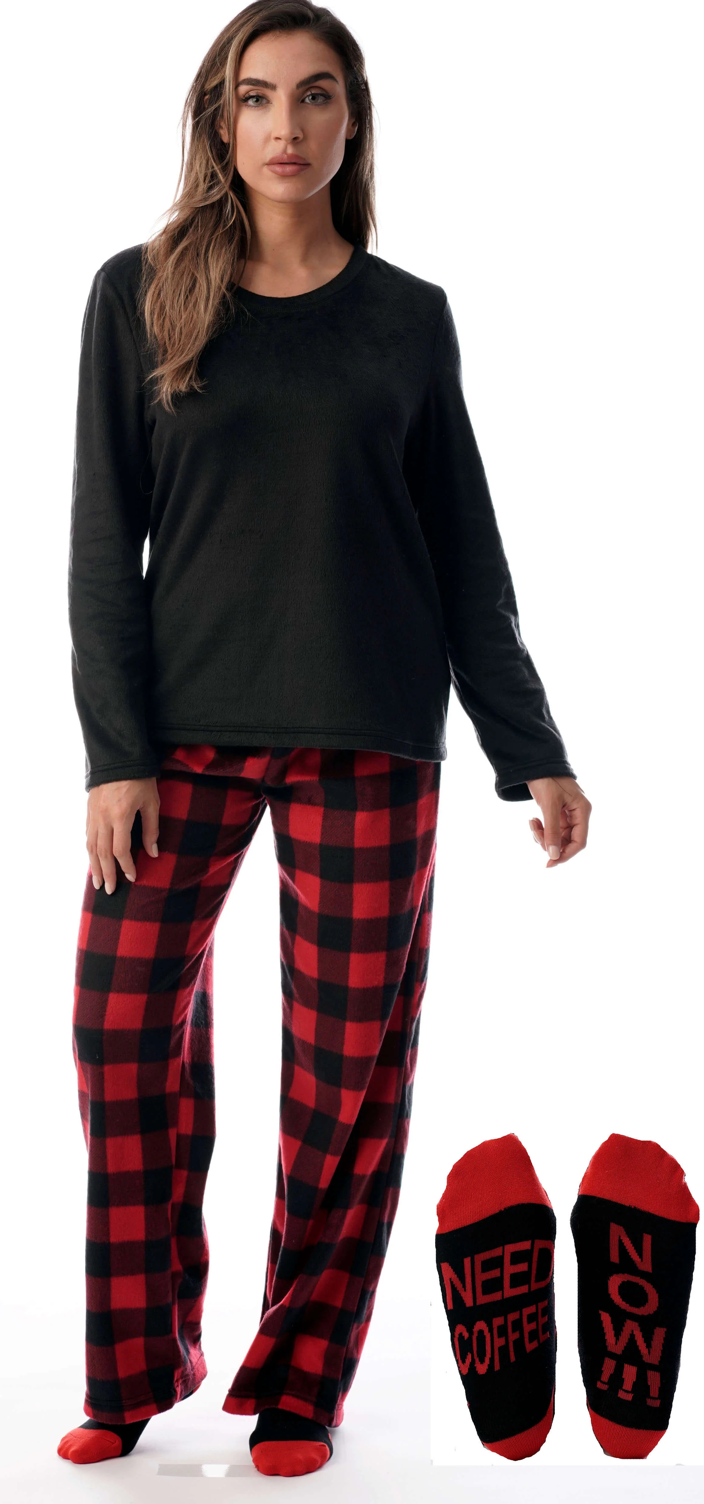 Just Love Ultra-Soft Womens Pajama Pant Set with Nightgown & Matching Socks  Luxurious Sleepwear ... | Walmart (US)