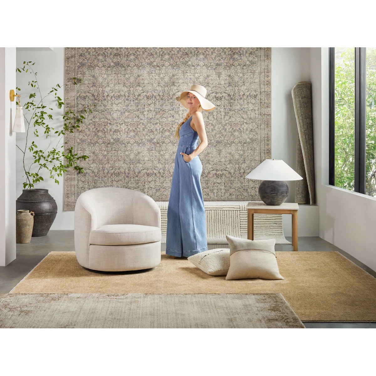 Galey Alix x Livabliss Fetscher V Machine Woven Area Rug | Joss & Main