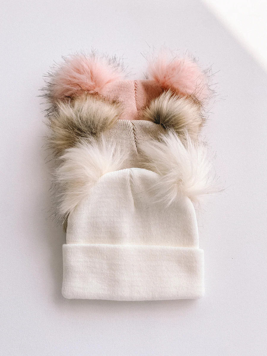 double pom beanie | Daffodilly
