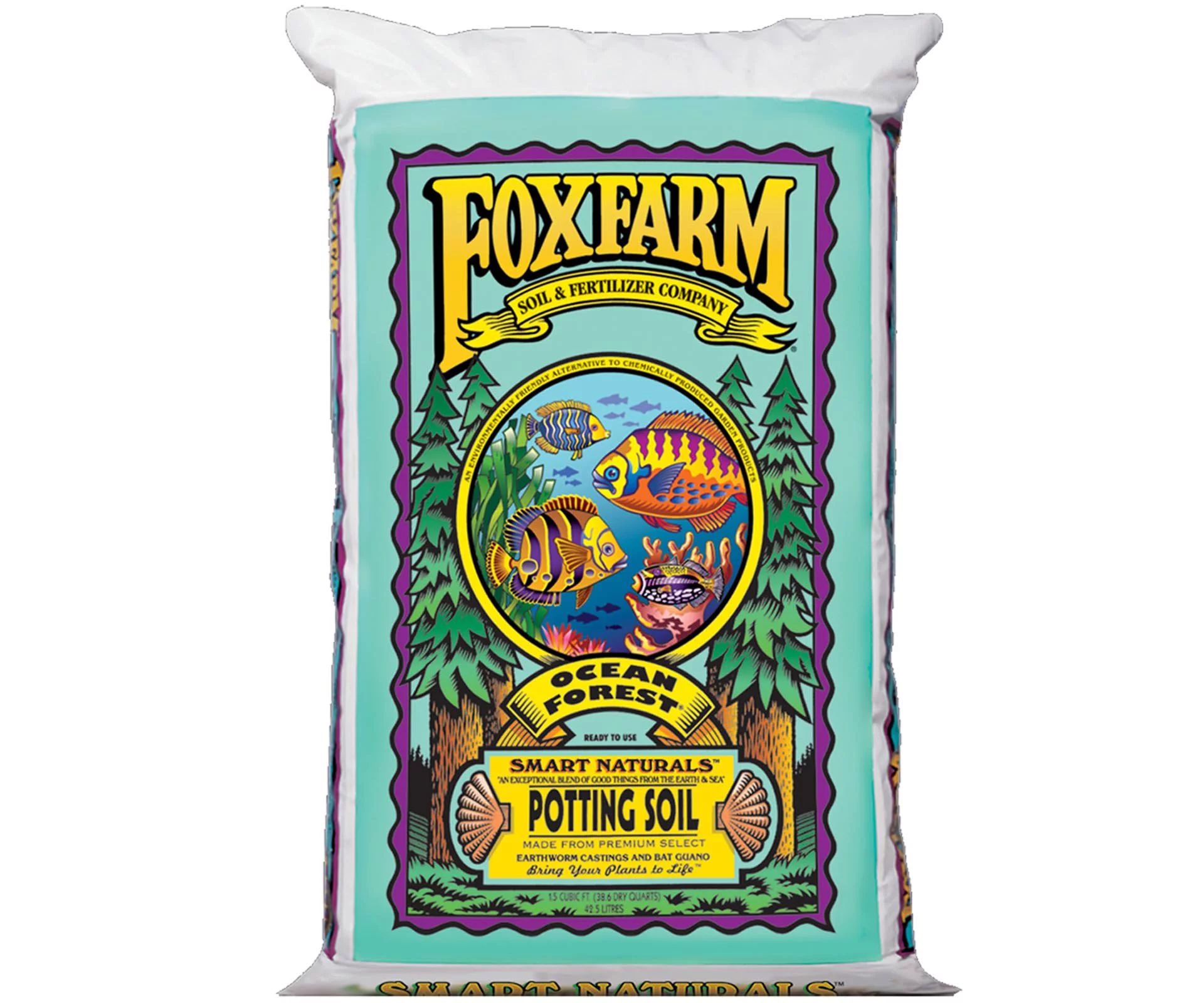 FoxFarm FX14000 Ocean Forest Plant Garden Potting Soil Mix 6.3-6.8 pH, 40 Pounds | Walmart (US)