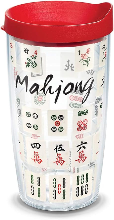 Tervis Mahjong Game Made in USA Double Walled Insulated Tumbler Travel Cup Keeps Drinks Cold & Ho... | Amazon (US)