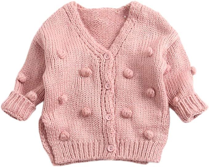 Autumn Winter Baby Sweater,Fineser Stylish Infant Kids Girl Knit Ball in Hand Down Cardigan Sweat... | Amazon (US)