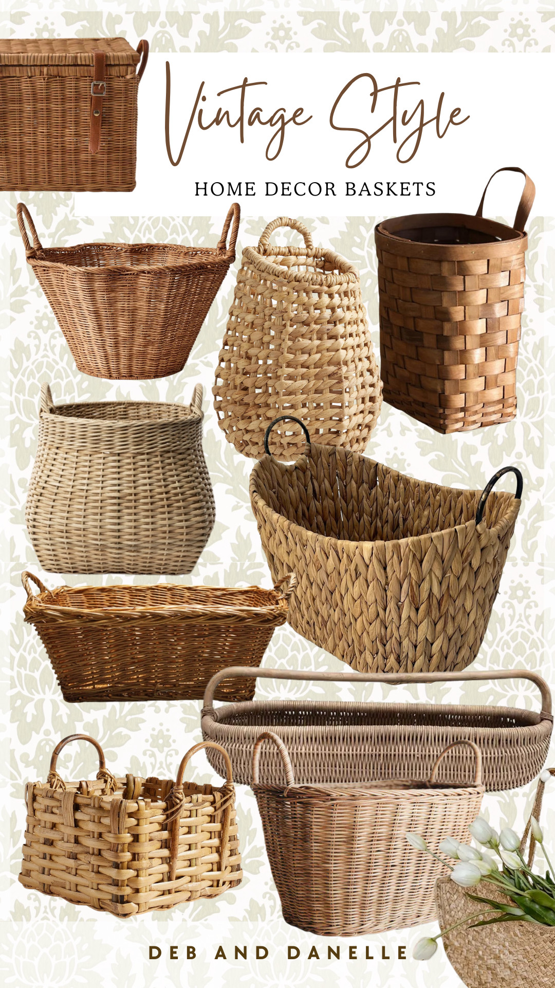 We are adding a bunch of faux florals to our Spring home decor. A great way we showcase them in our home is to add them to a neutral, textured basket. Here are some of the ones that we have as well as some similar options.  

 #LTKSeasonal #LTKHome