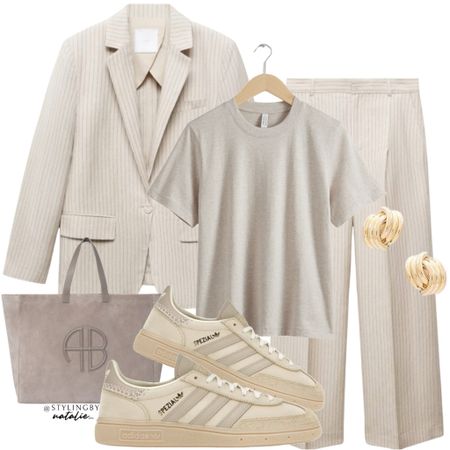 Neutral outfit, spring summer work wear, work outfit, office style, adidas Spezial, tote bag, co ord suit, high street, smart casual.

#LTKshoecrush #LTKstyletip #LTKworkwear
