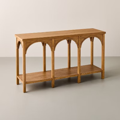 Arch Console Table Aged Oak - Hearth & Hand™ with Magnolia | Target