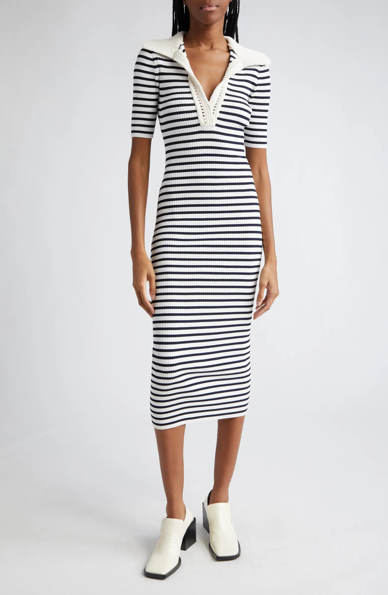 Darcy Stripe Midi Sweater Dress | Nordstrom