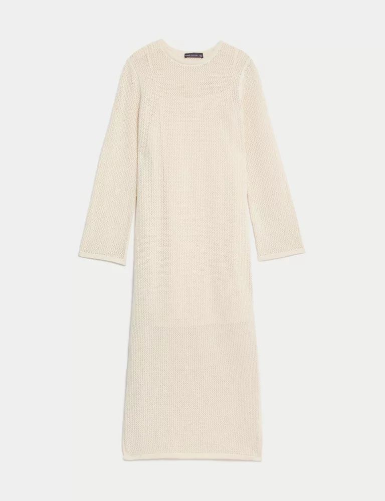 Cotton Blend Knitted Midaxi Dress | Marks & Spencer (UK)