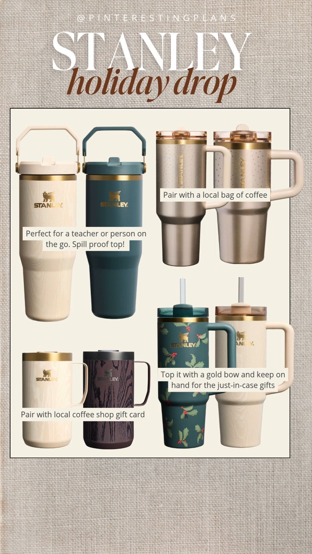 Stanley holiday drop! These are perfect to keep on hand for the person you forgot to get a gift for. Or pair it with a gift card for a gift exchange. 

#LTKFindsUnder50 #LTKHoliday #LTKGiftGuide