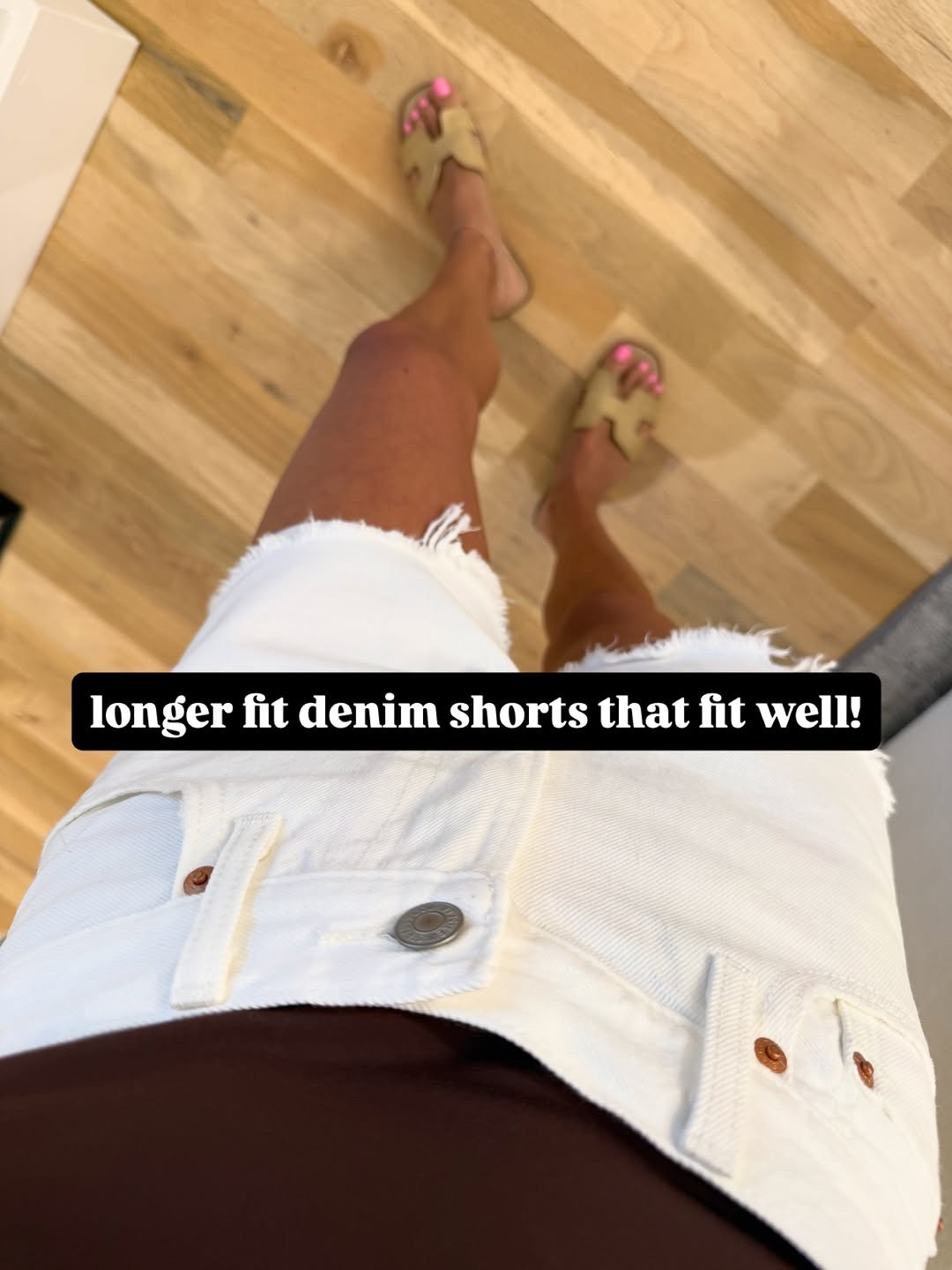 Love these denim shorts size 23 wider leg longer shorts

#LTKgrwm #LTKootd