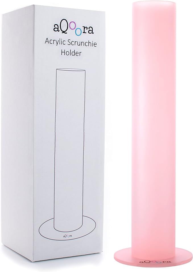 AQOORA Hair Scrunchie Holder Stand 12 Inch – Hair Tie Organizer for Girls - Acrylic bracelet ho... | Amazon (US)