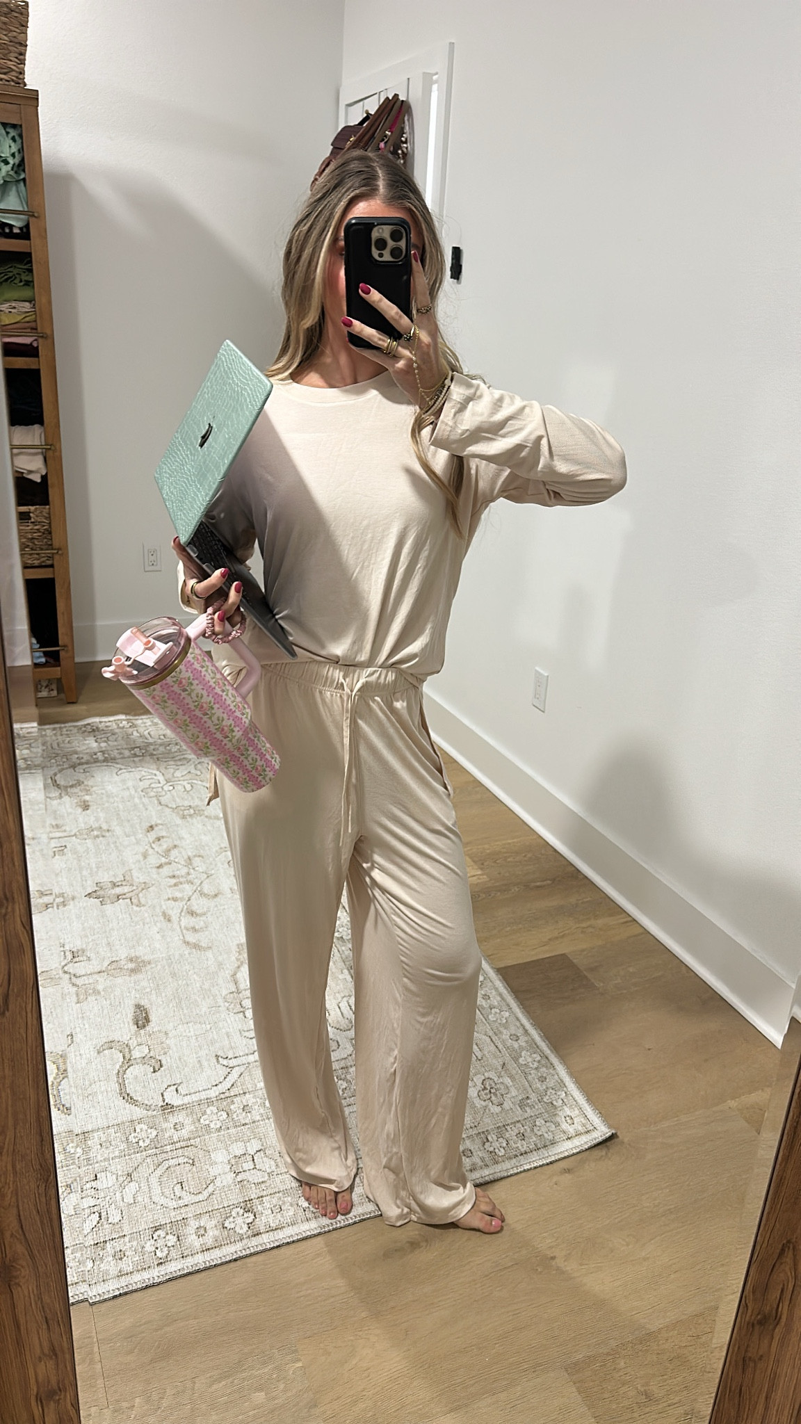 Amazon size small Darong Women's 2 Piece Lounge Set Casual Long Sleeve Crew Neck Tops Wide Leg Pants Travel Airport Outfit Matching Sets

#LTKootd #LTKFindsUnder50 #LTKSaleAlert