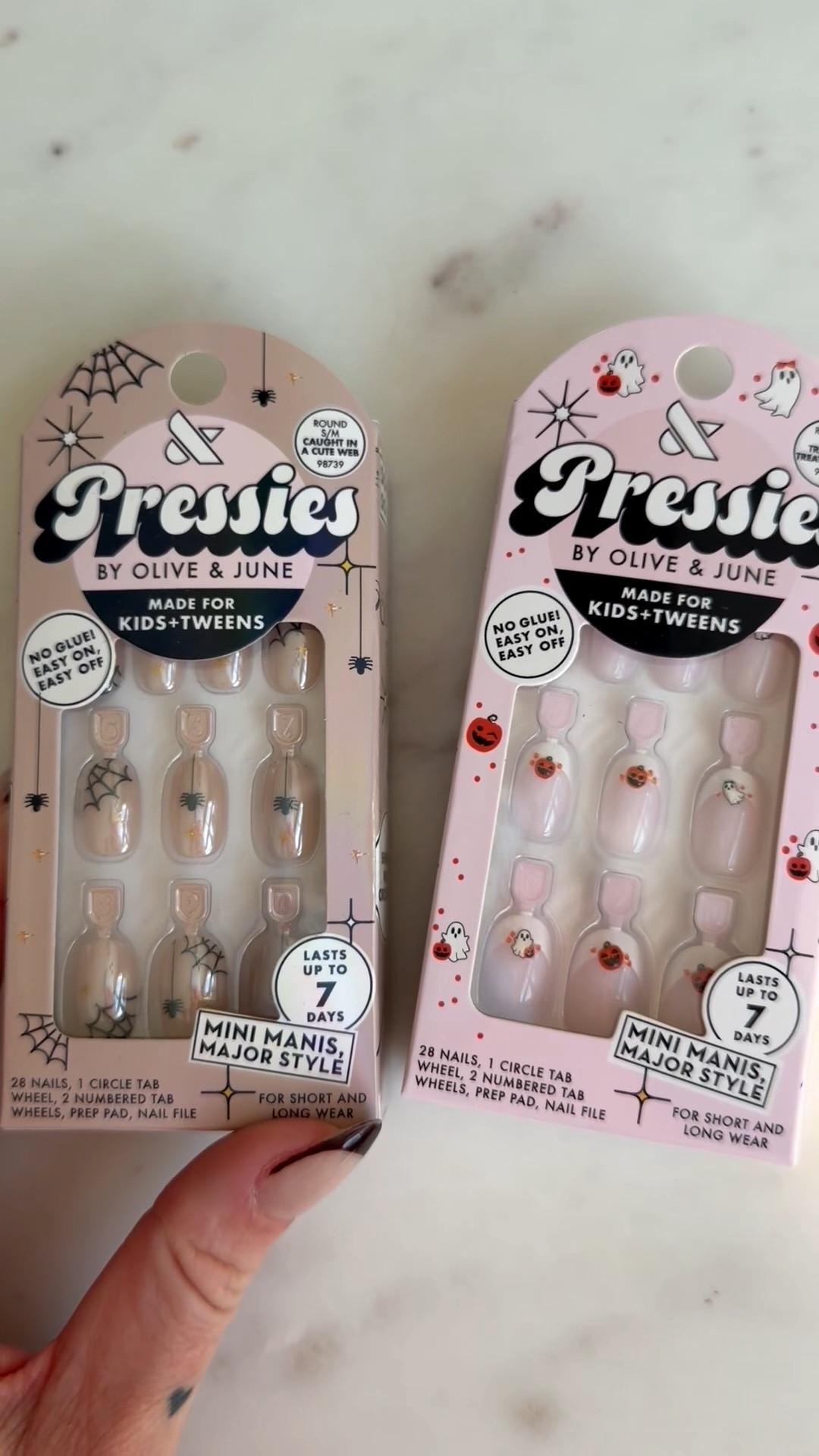 Halloween press on nails for kids and tweens  
Olive & June pressies at target And ulta
Gift ideas for girls and tweens and kids ￼