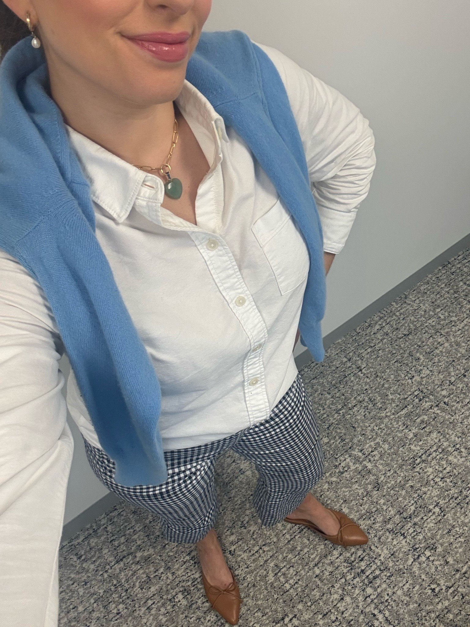 Office style, office outfit, business casual, corporate style, corporate outfit, gingham pants, casual work outfit, casual fall outfit, lawyer, attorney, law firm style

#LTKTall #LTKWorkwear #LTKSeasonal