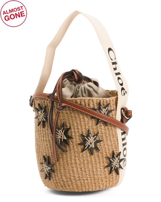 Leather Woody Small  Handcrafted Basket Crossbody Bag | TJ Maxx