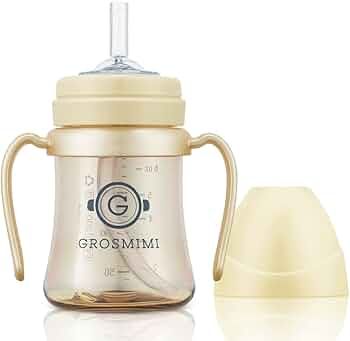 GROSMIMI Spill Proof no Spill Magic Sippy Cup with Straw with Handle for Baby and Toddlers, Custo... | Amazon (US)