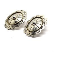 Vintage Taxco Sterling Silver Concho Earrings Southwest Style | Etsy (US)