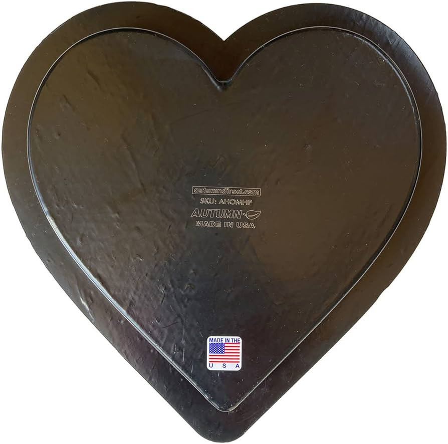 AUTUMN Plain Heart Stepping Stone Mold, Concrete Cement Mold, Stepping Stones for Garden Walkway,... | Amazon (US)