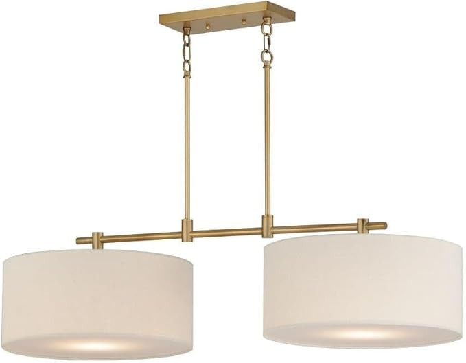 Maxim Lighting 10016OMNAB Bongo - 2 Light Linear Pendant-9.75 Inches Tall and 16 Inches Wide, Fin... | Amazon (US)