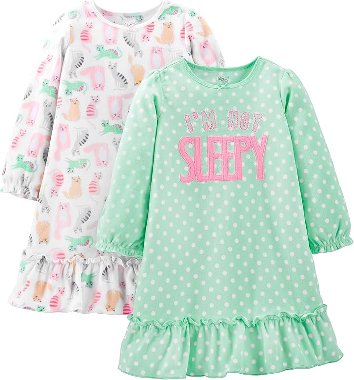 Simple Joys by Carter's Girls and Toddlers' Fleece Nightgowns, Pack of 2 | Amazon (US)